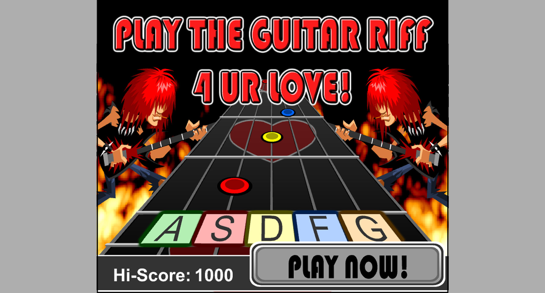 Thumbnail. Play the Guitar Riff Banner.