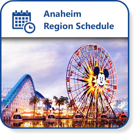 Anaheim Region Schedule.