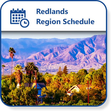 Redlands Region Schedule.
