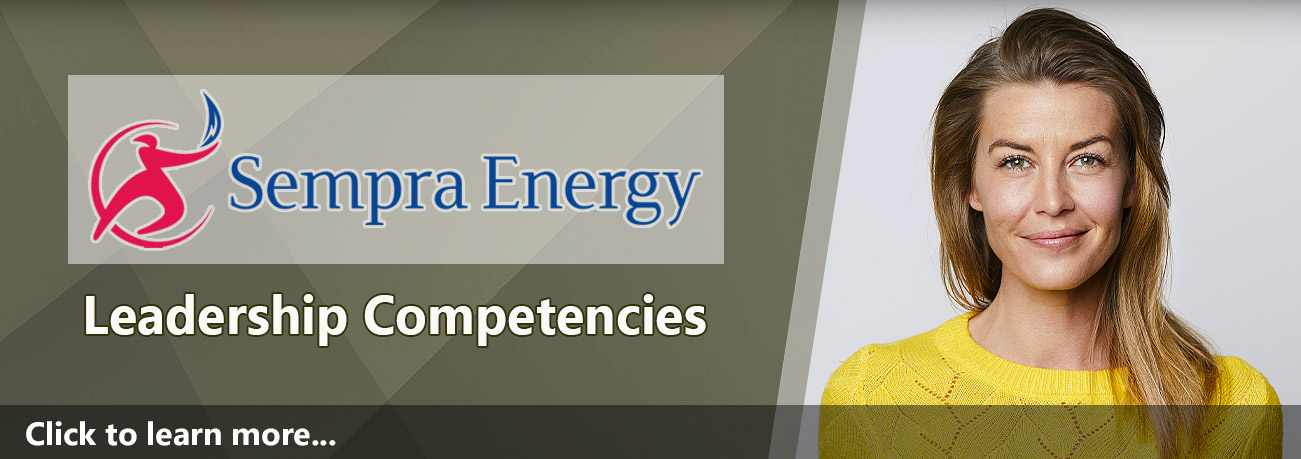 Slide. Sempra Energy Leadership Competencies. Click to learn more.