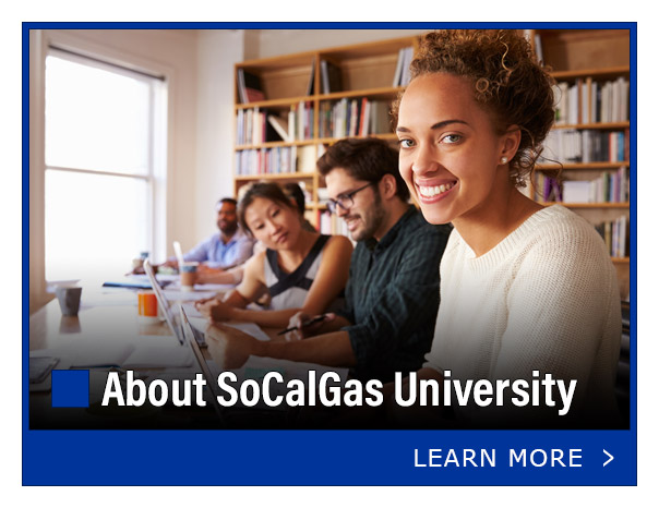 Banner. About SoCalGas University.