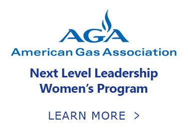 Button. AGA. American Gas Association. Next Level Leadership Women's Program. Learn More.