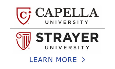 Button. Capella University. Strayer University. Learn More.