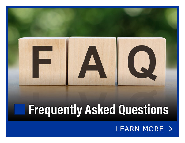 Banner. FAQ. Frequently Asked Questions.