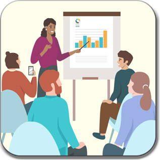 Graphic. Presentation to Facilitation: Elevate Your Communication Skills.