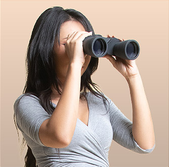 Picture. Someone looking outward thinking about their career.