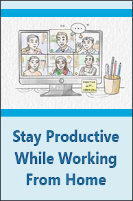 Sketch Note. Stay Productive While Working From Home.