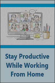 Sketch Note. Stay Productive While Working From Home.
