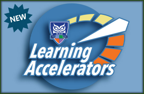 Banner. New SCGU Learning Accelerators.