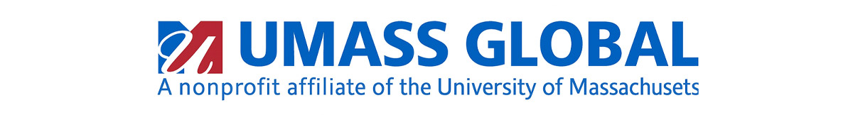 Logo. UMass Global. A nonprofit affiliate of the University of Massachusets.