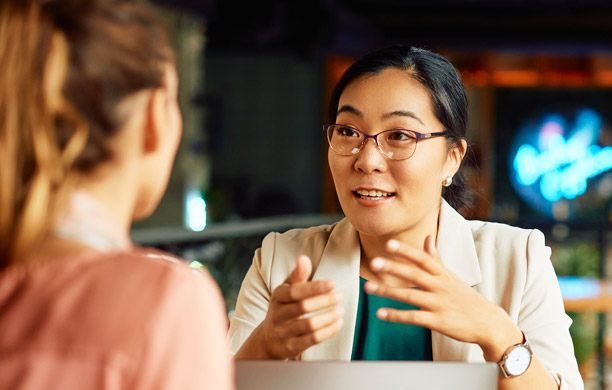 Someone interviewing a potential candidate for a position.